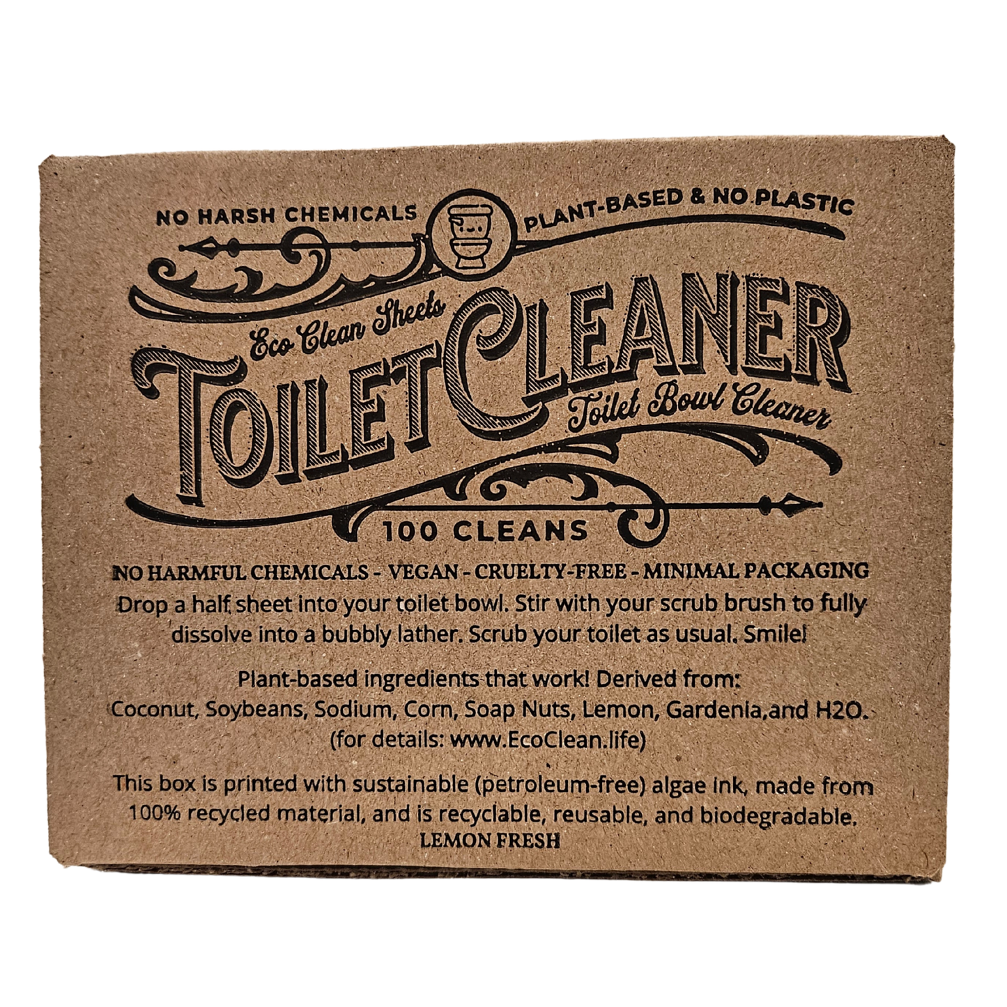 Toilet Bowl Cleaner Sheets | Retail or Bulk Display | 100