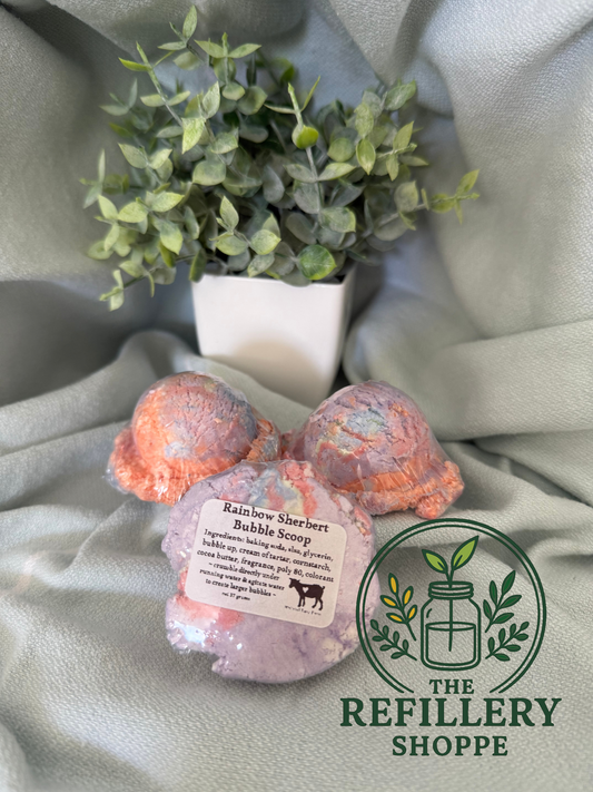 Bubble Scoops Solid Bubble Bath - Rainbow Sherbert