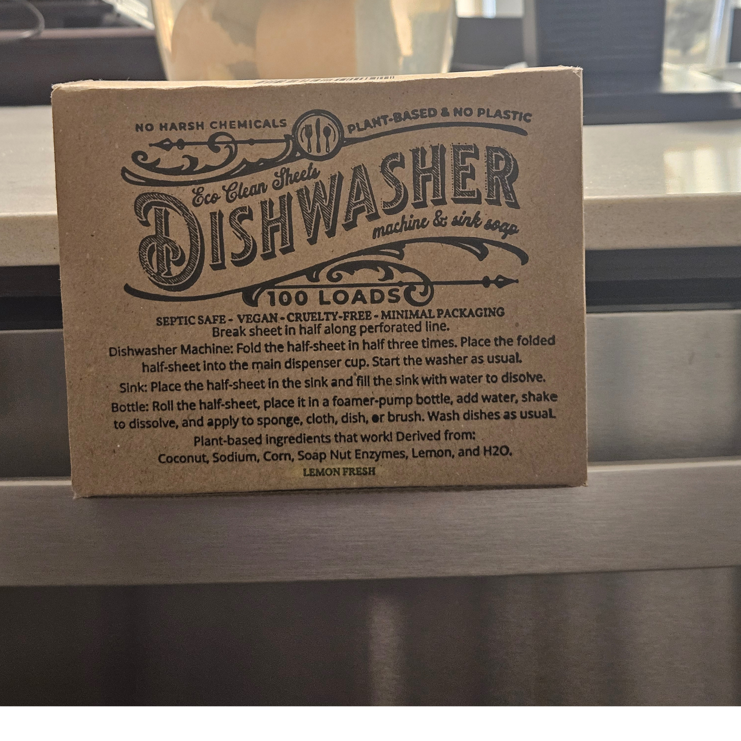 Dishwasher Sheets | Retail or Bulk Display | 100 Loads