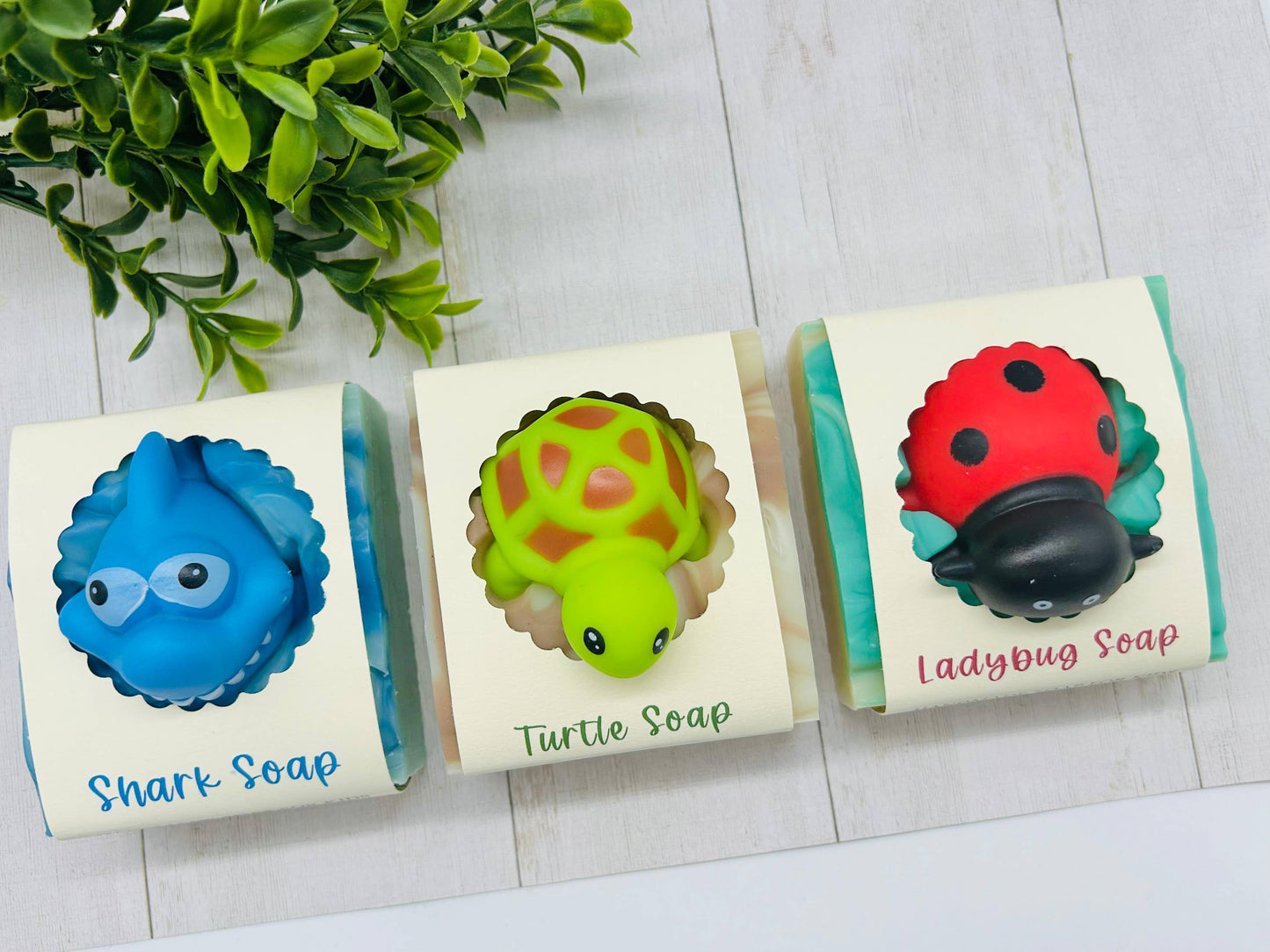 Shark Handmade Soap Bar for Kids VEGAN COLD PROCESS: Scented