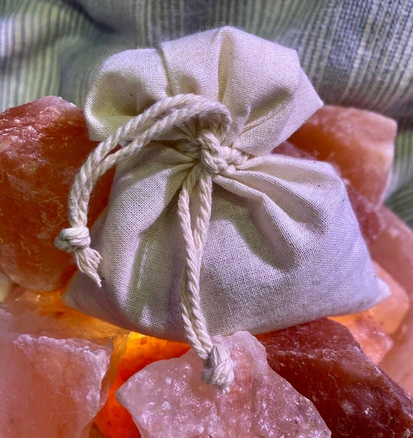 Vegan Laundry Anti Static Sachets with Pure Himalayan Salt: Natural Cream Color
