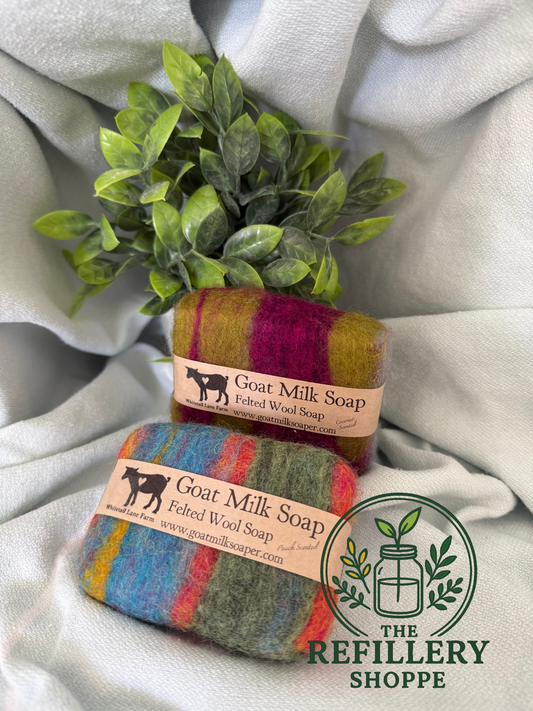 Felted Goat Milk Soap Bar